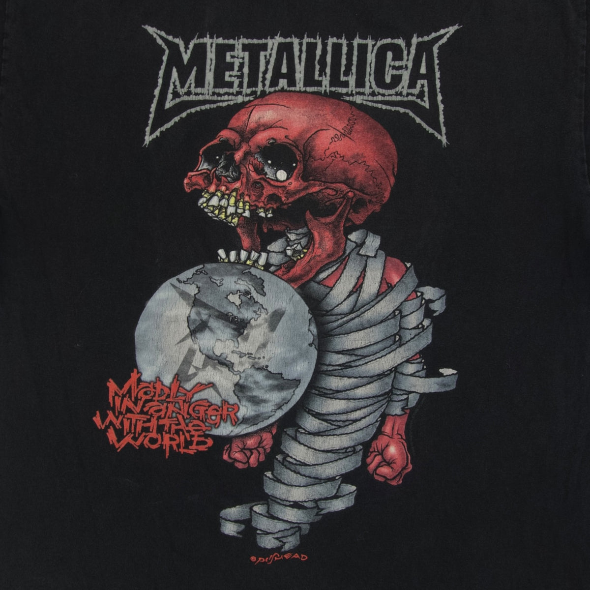Metallica "Madly In Anger" Vintage 2004 Tour Tee in Black