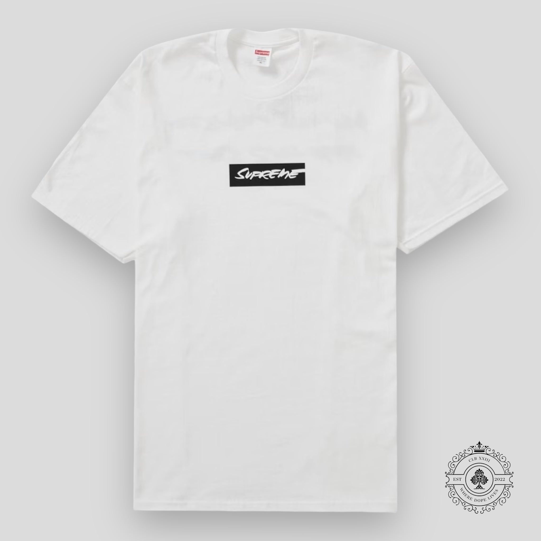 Supreme Futura Box Logo Tee in White