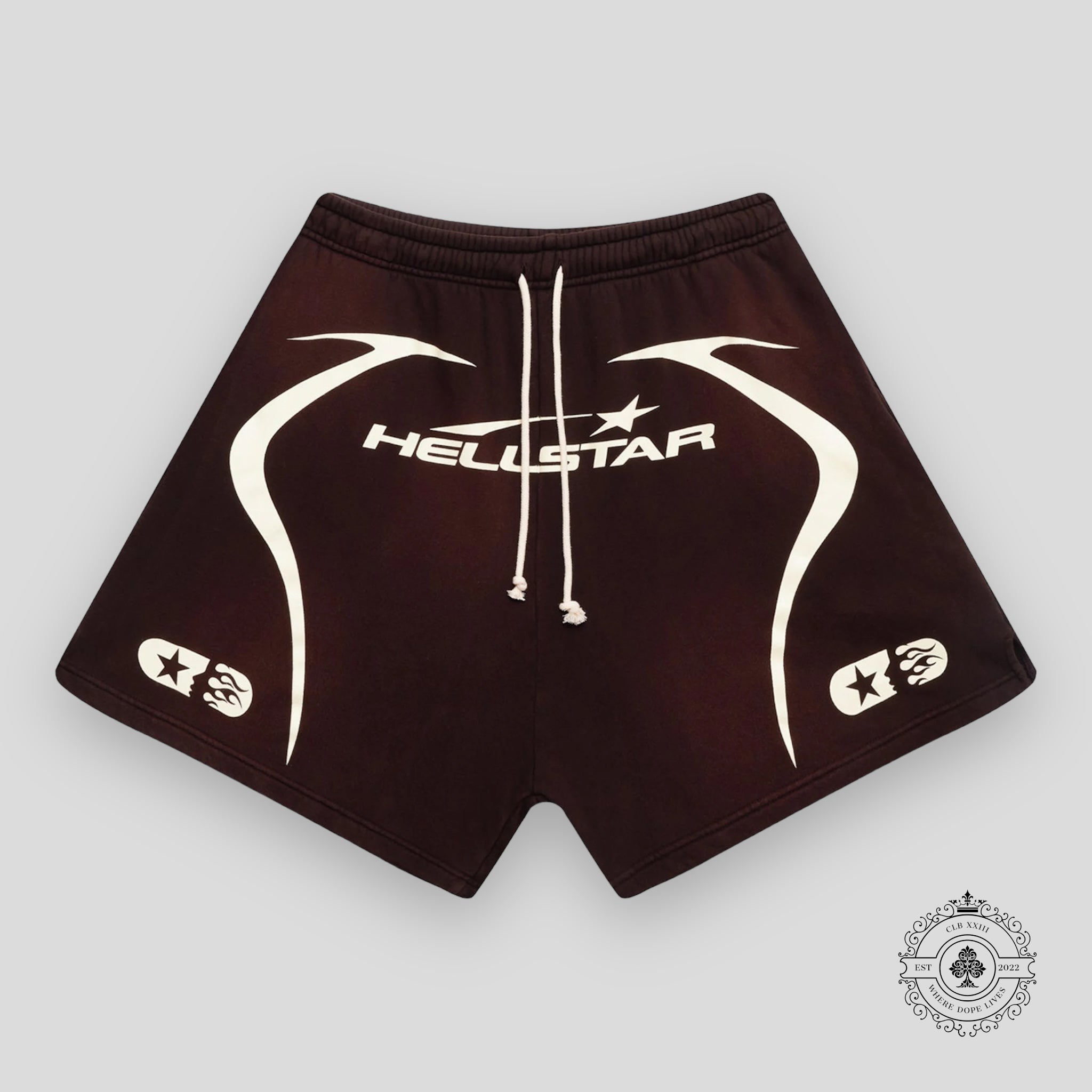Hellstar Warm Up Shorts Brown