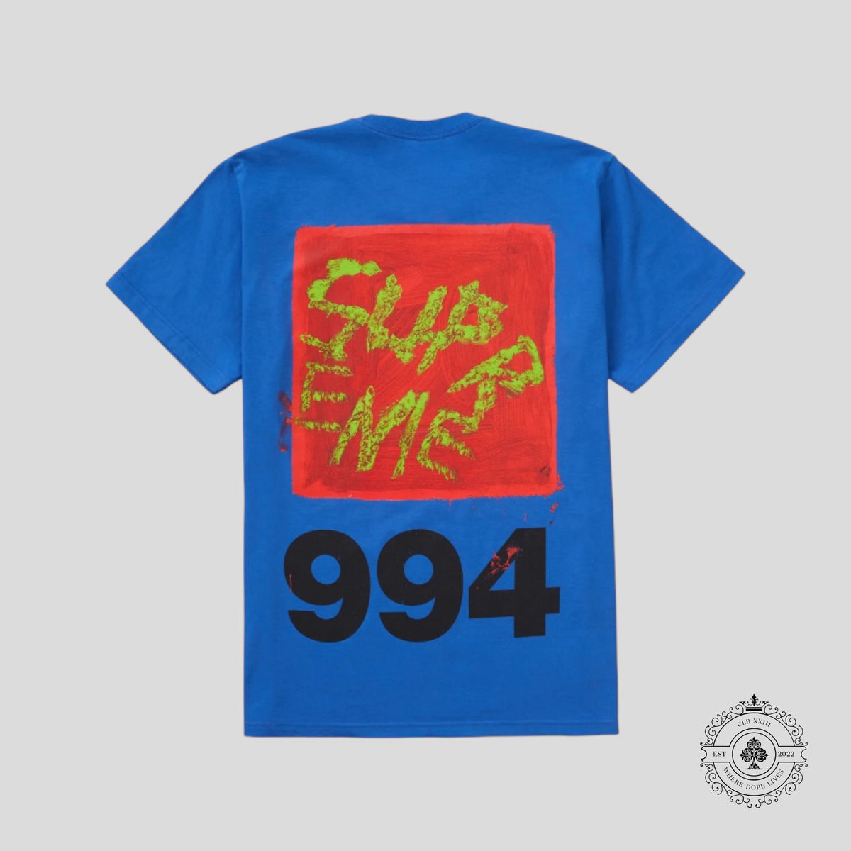 Supreme Paint Tee in Royal