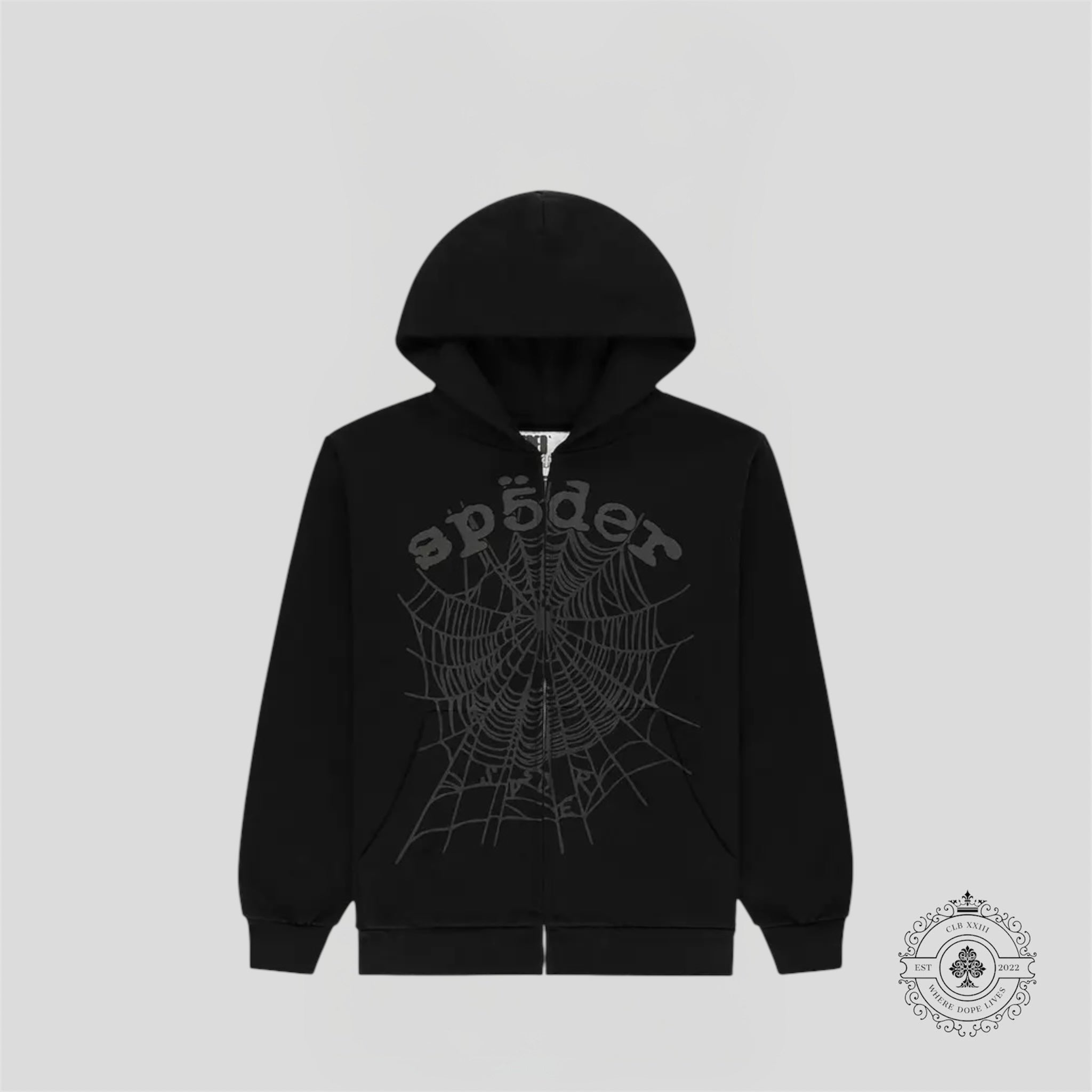 Sp5der OG Web V2 Phantom Zip Up Hoodie
