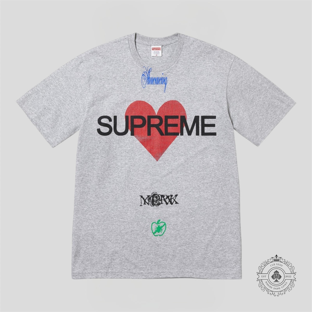Supreme Announcing T-Shirt in Grey