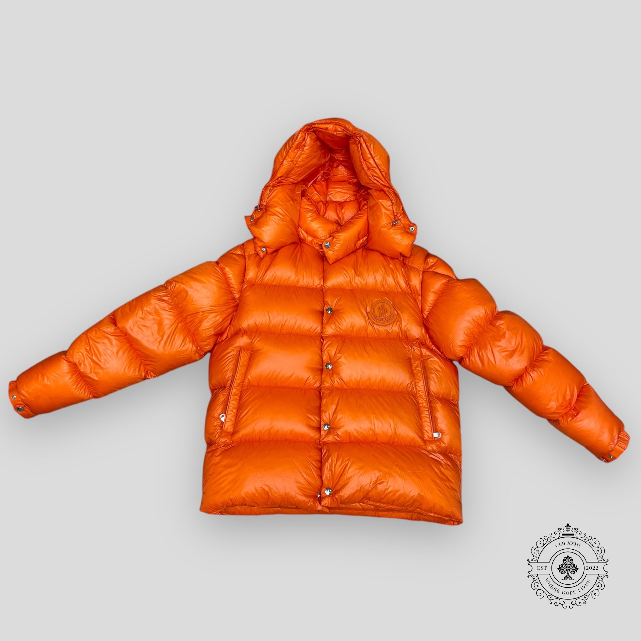 Moncler Tarnos Down Jacket in Orange