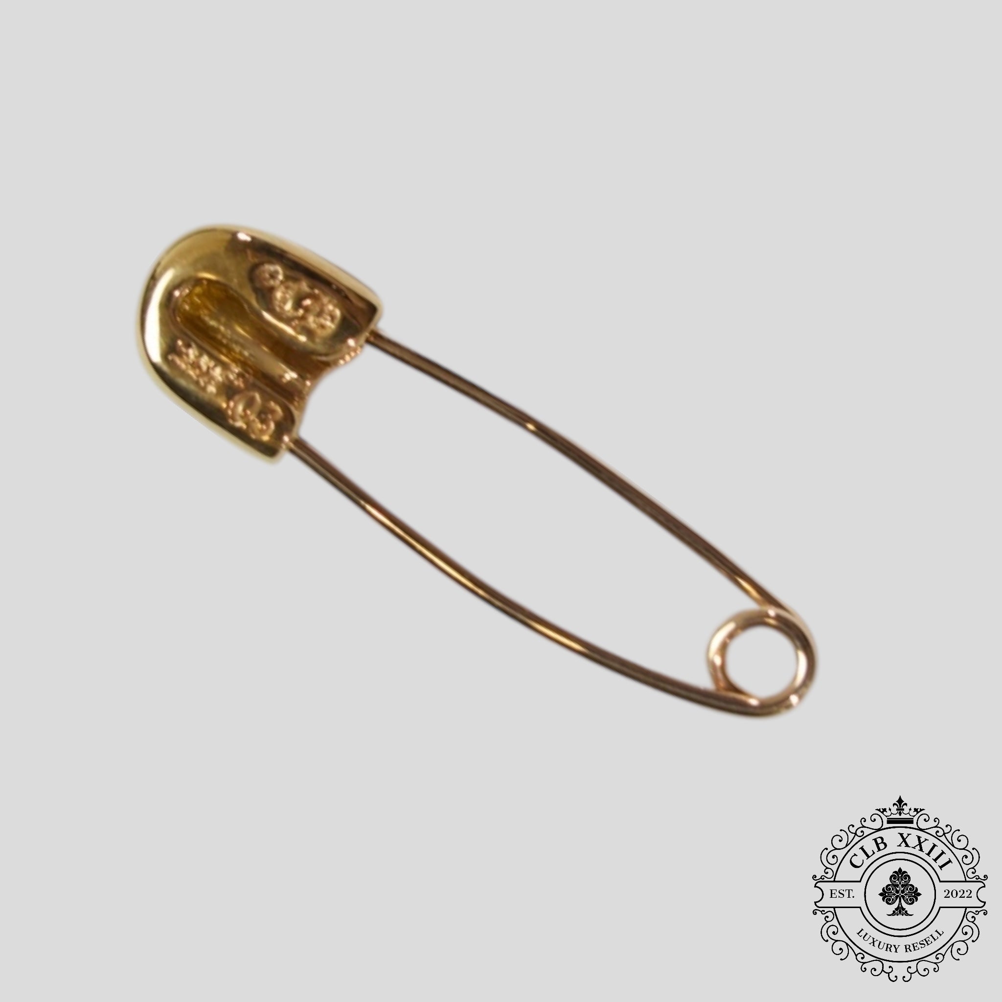 Chrome Hearts Safety Pin in Gold