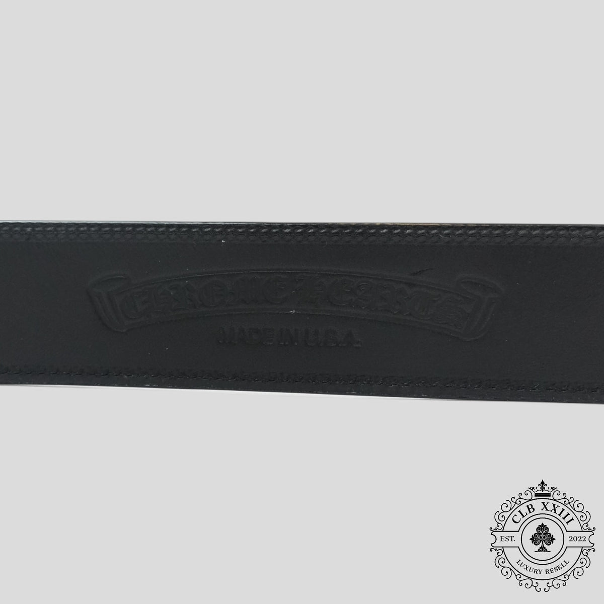 Chrome Hearts 1.5 Inch Belt Strap in Black