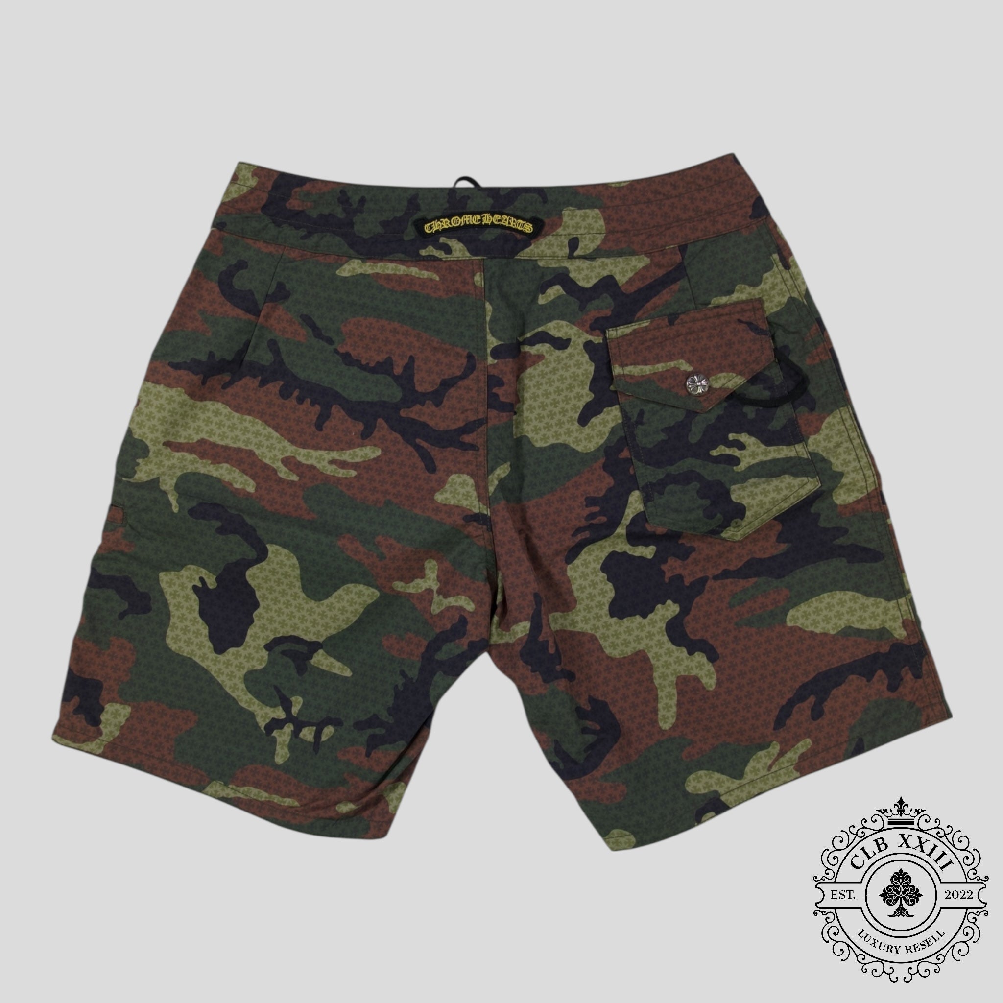 Chrome Hearts Board Shorts in Camo