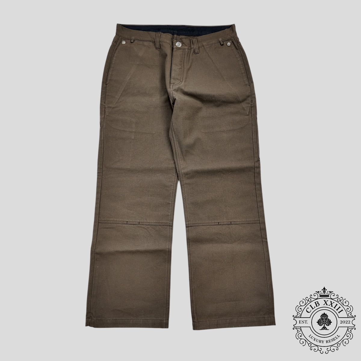 Chrome Hearts Double Knee Carpenter Pants in Brown