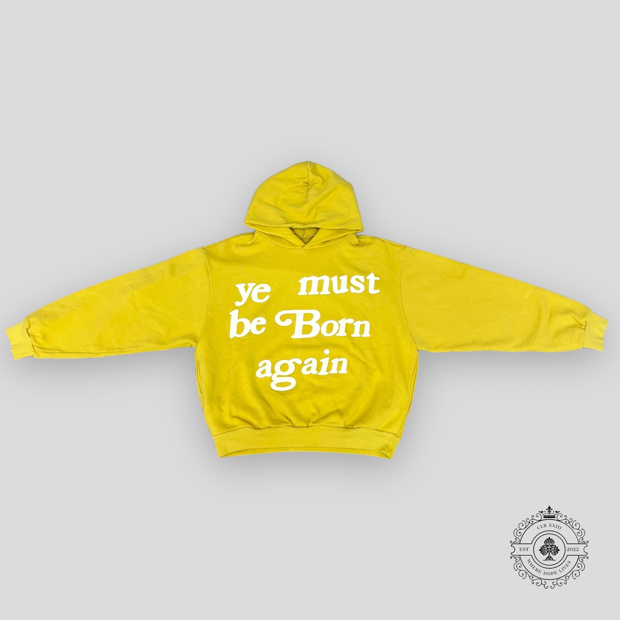 Cactus Plant Flea Market Ye Must Be Born Again Hoodie in Yellow
