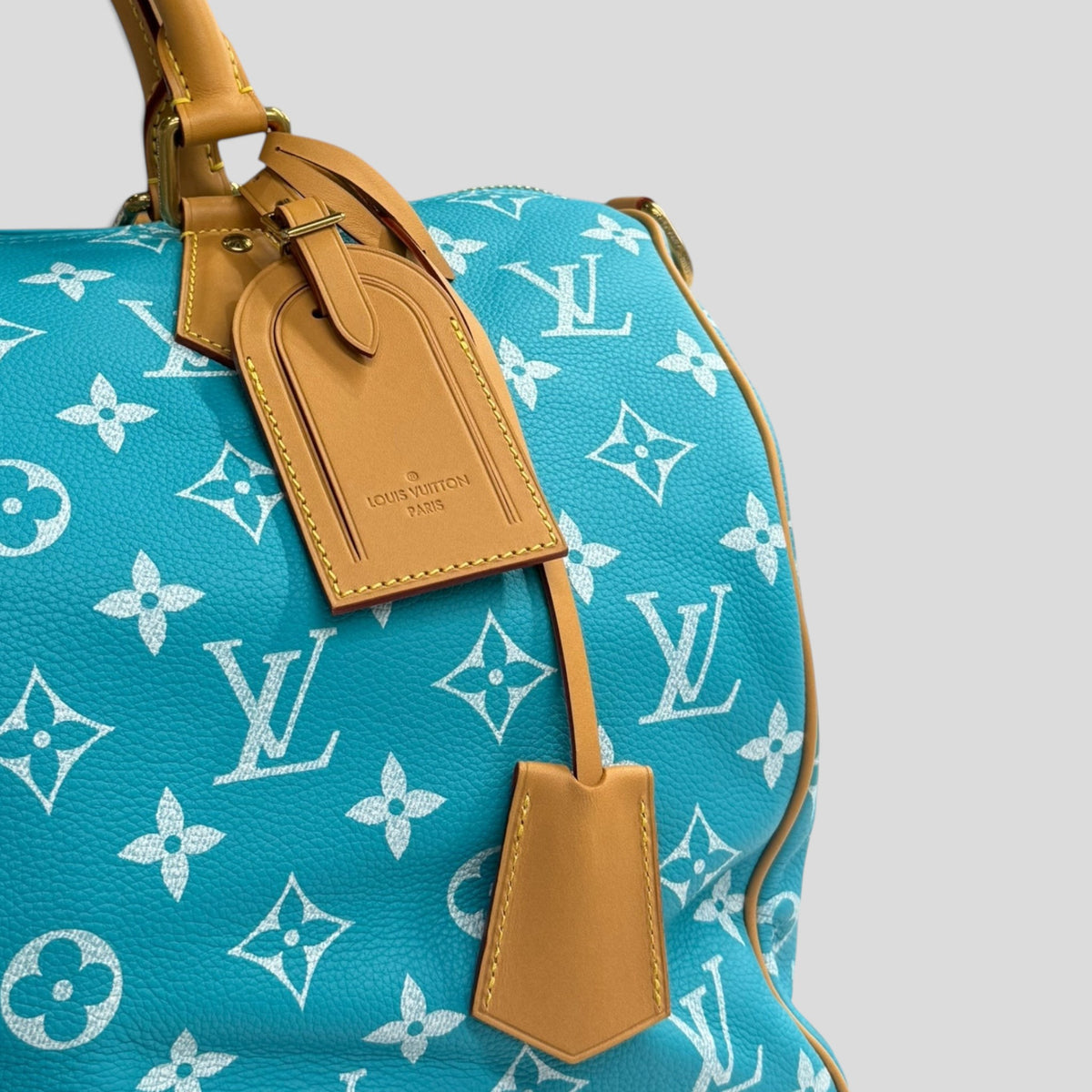 Louis Vuitton Speedy P9 Bandoulière Calfskin Bag, side view