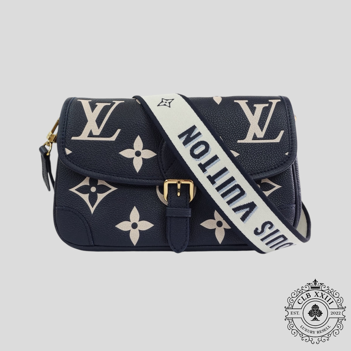 Louis Vuitton Empreinte Giant Monogram Diane Bag in Navy