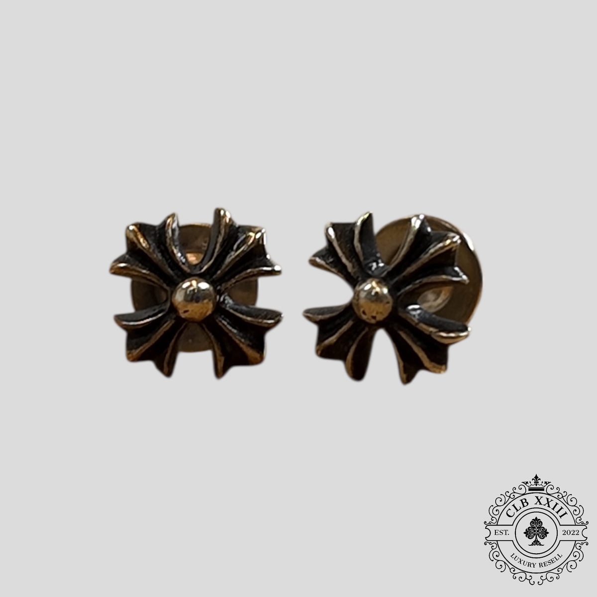 Chrome Hearts Plus Stud Earrings