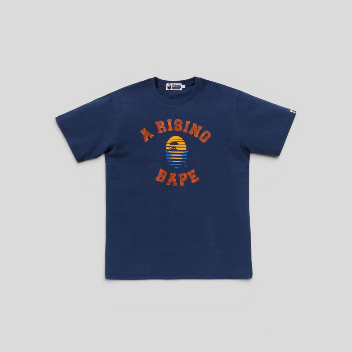 BAPE A Rising Bape Tee in Navy