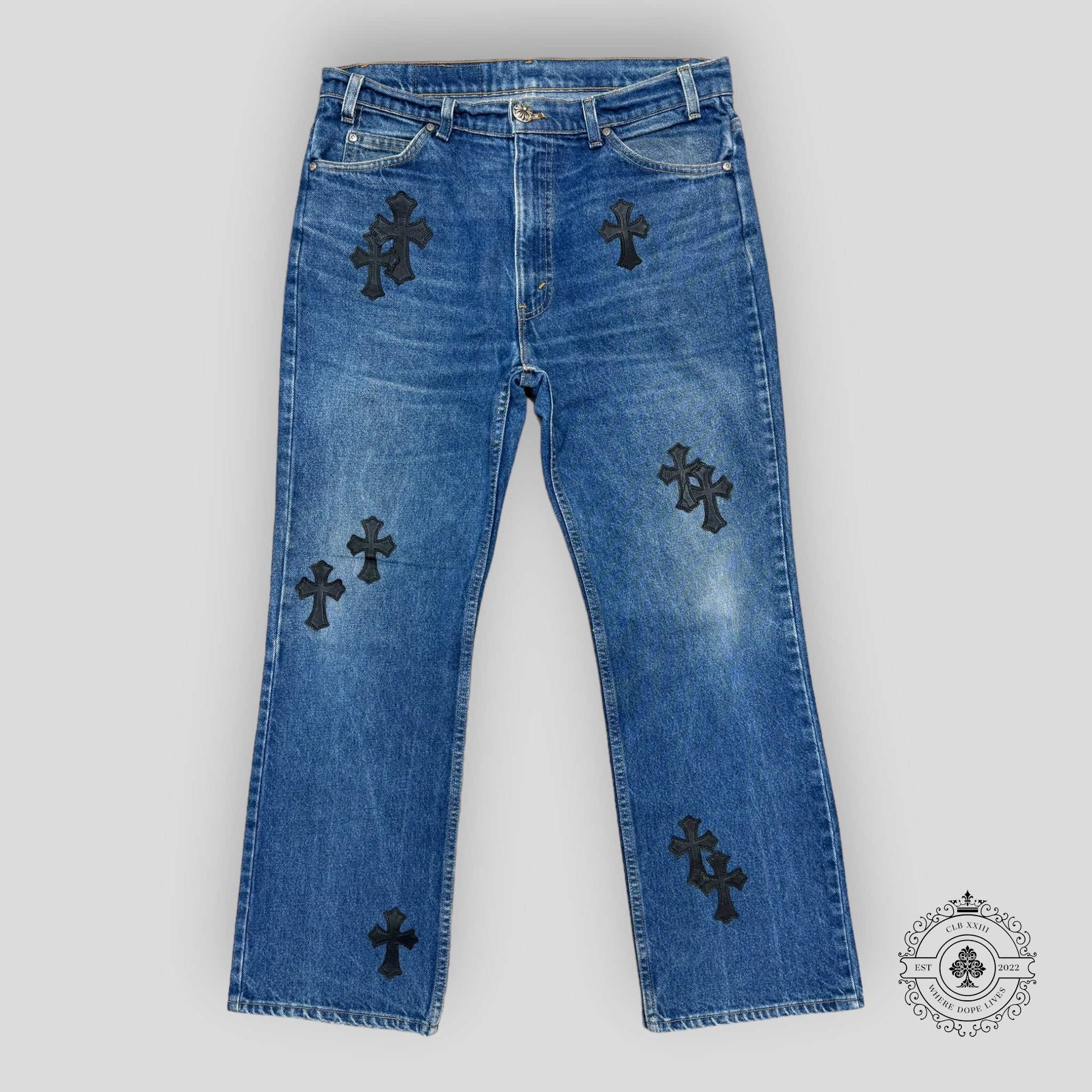 Chrome Hearts Cross Patch Jeans