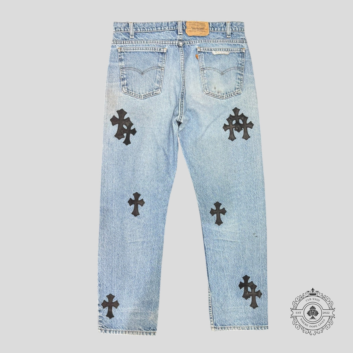 Chrome Hearts Levis Cross Patch Jeans