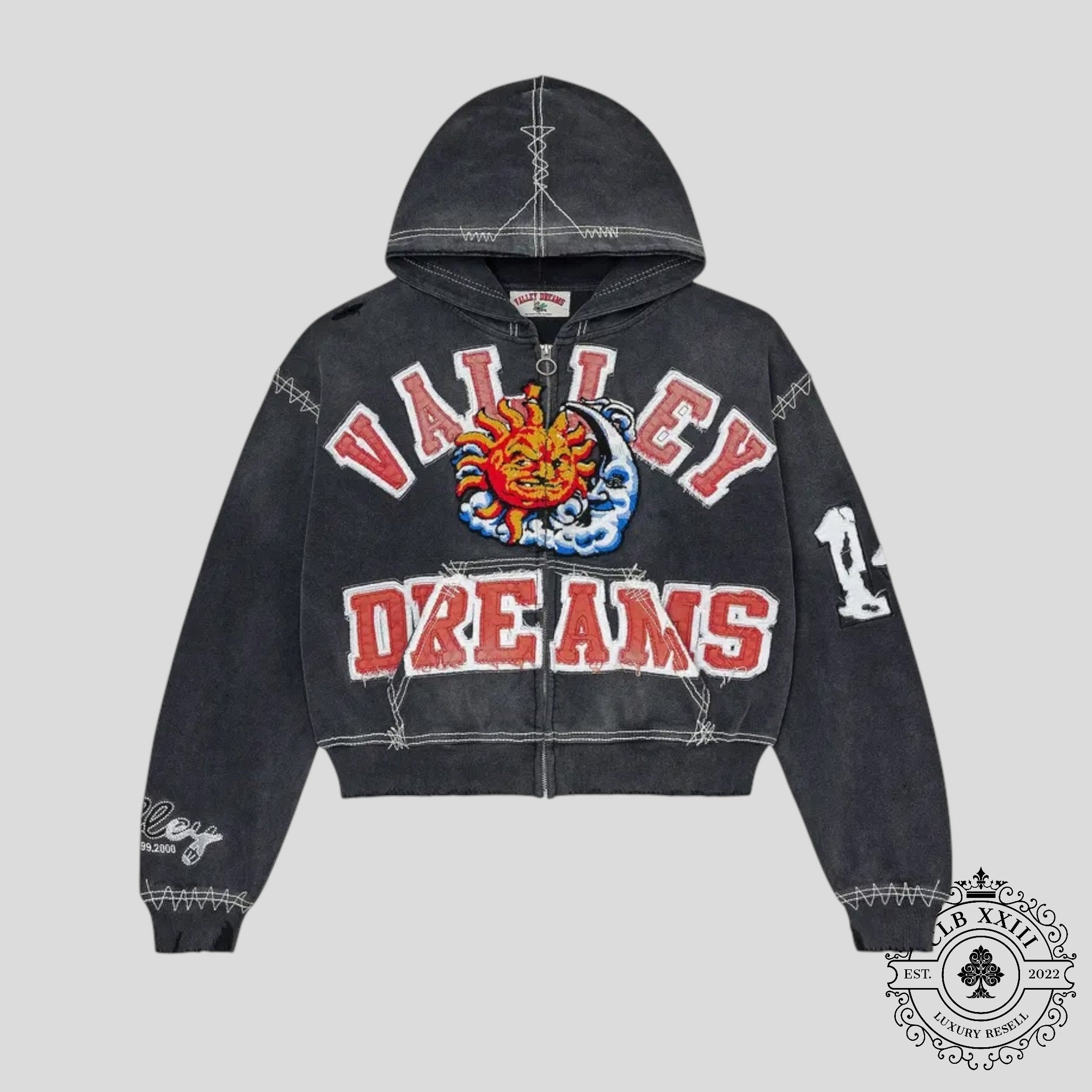 Vale Forever Sunny Zip Up in Black