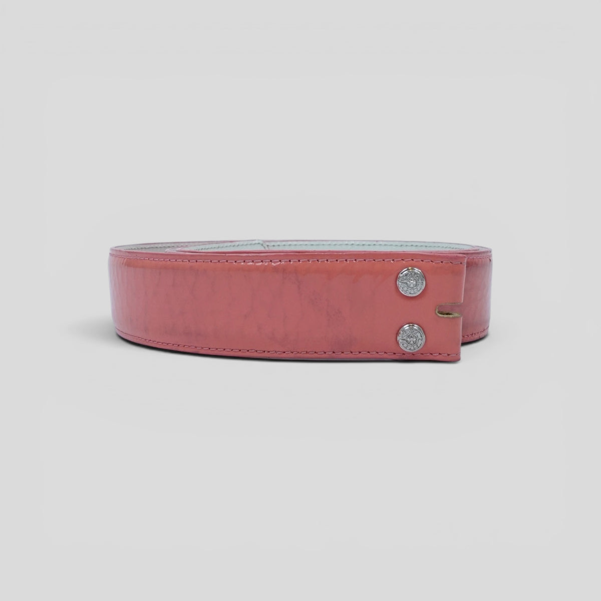 Chrome Hearts Pink Patent Leather Belt Strap