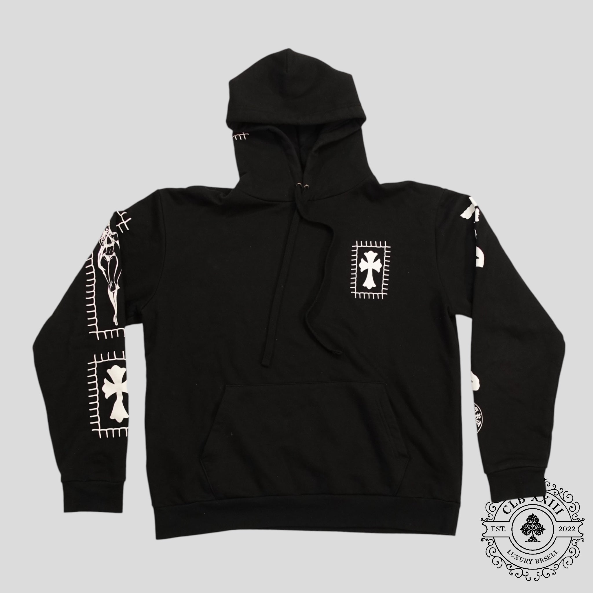 CHROME HEARTS DEADLY DOLL HOODIE - BLACK