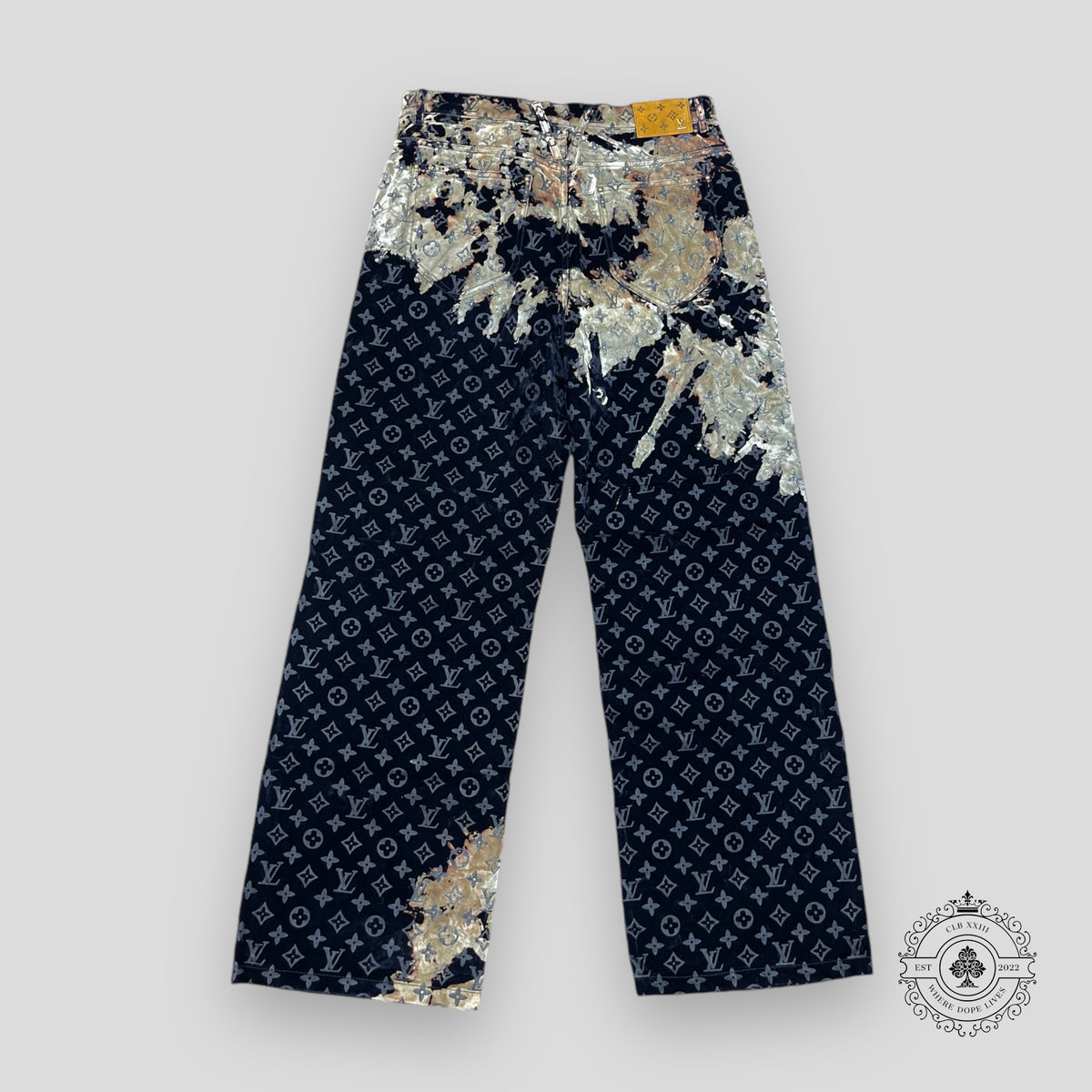 Louis Vuitton Monogram Bleach Denim Pants