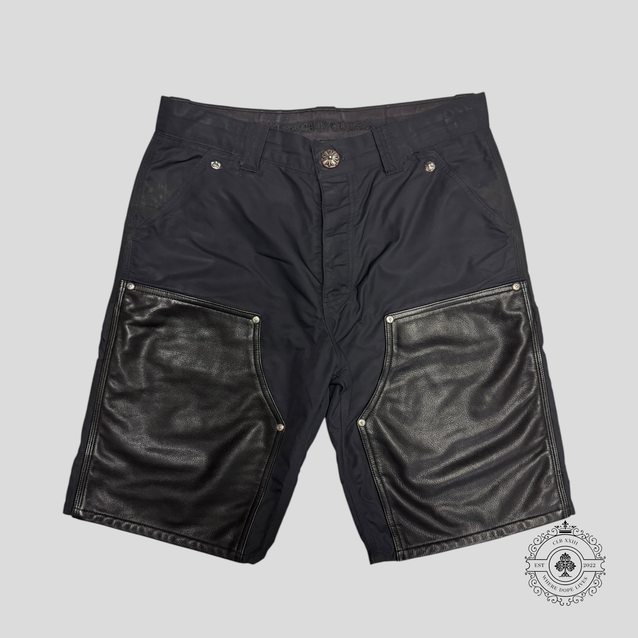 Chrome Hearts Double Knee Nylon Shorts