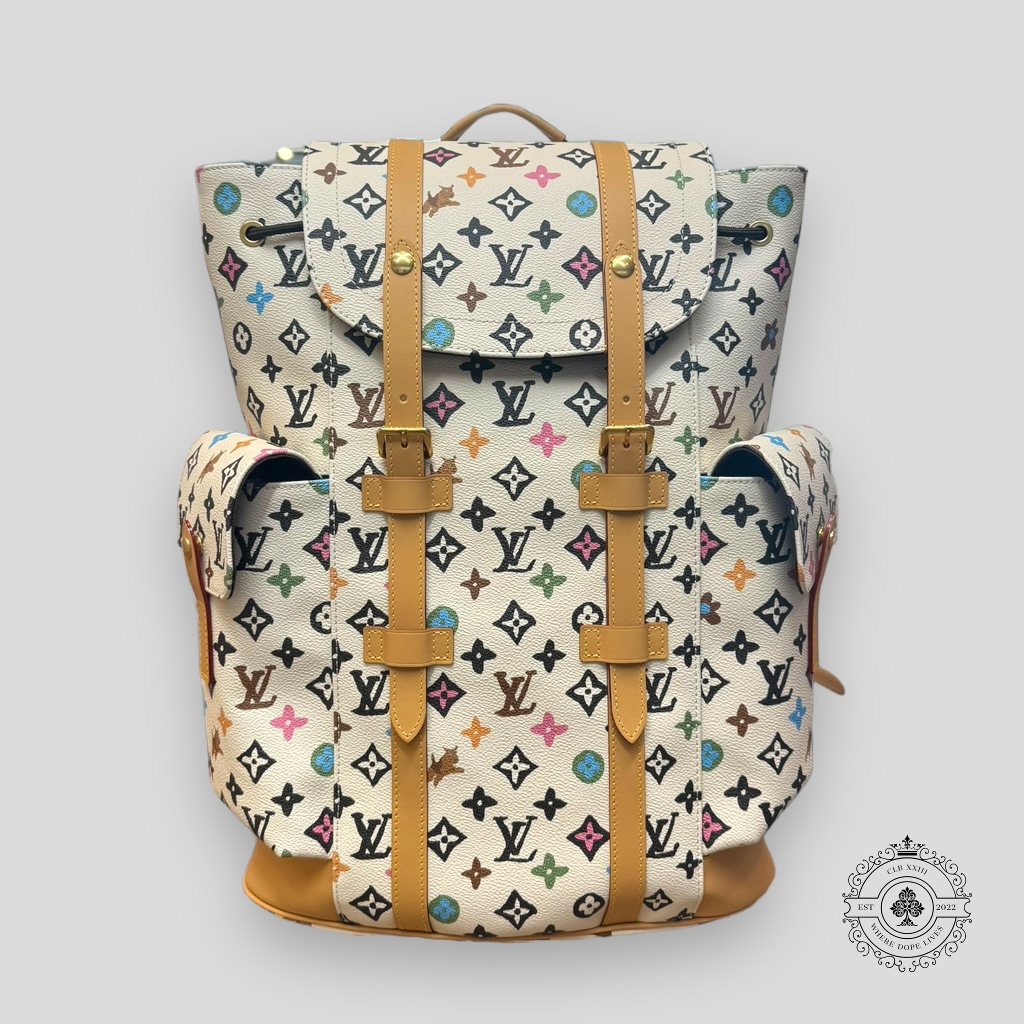 camouflage louis vuitton backpack Christopher Limited Edition Monogram Nylon with Leather PM 88169 Rigged Ballyhoo 3pk Mono classic Color:#6 - Green Black Top/Orange Bottom inch laptop