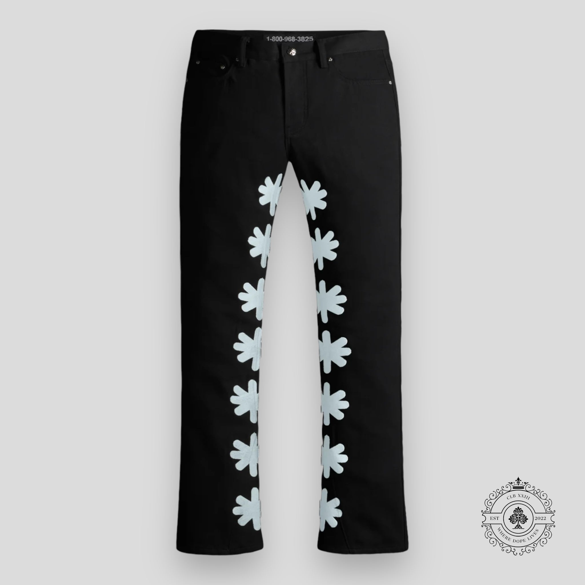 Lostshdws Dark Shdw Denim in Black / White