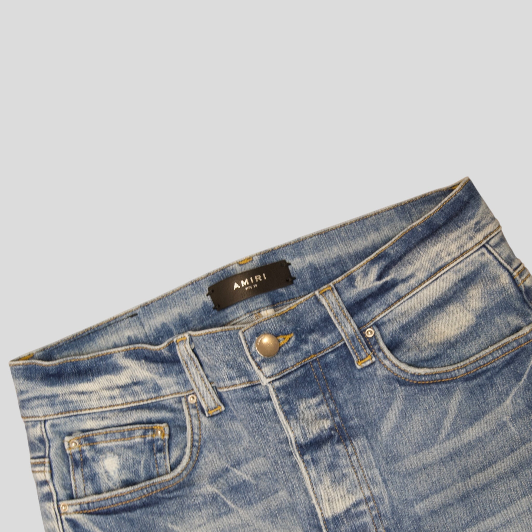 Amiri Slim Denim Jeans in Light Indigo