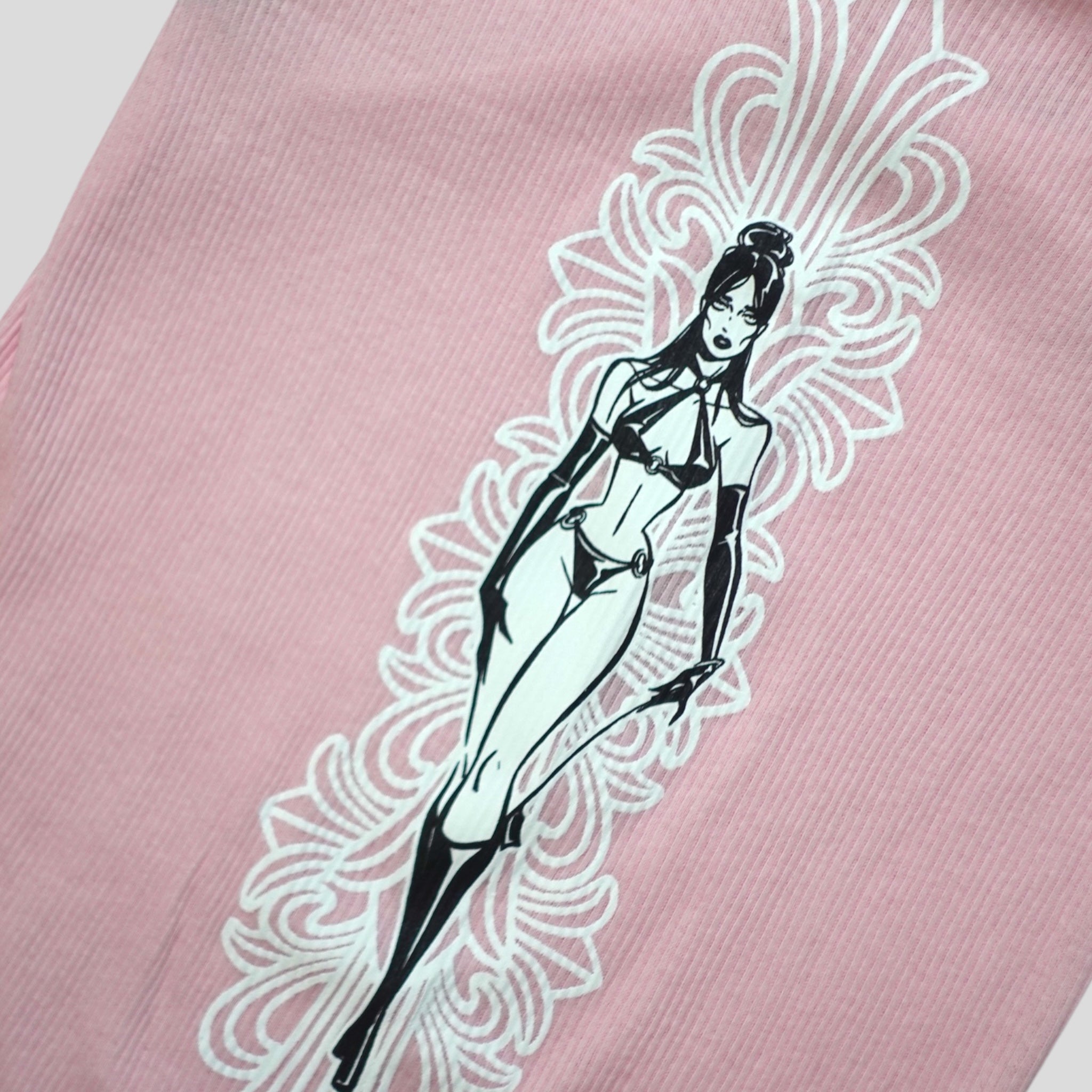 Chrome Hearts Art Basel Deadly Doll Tank in Light Pink