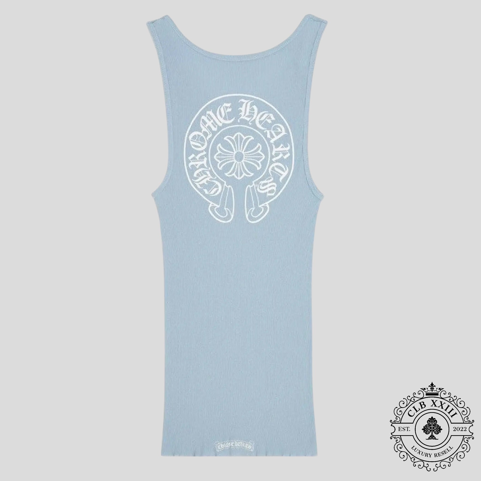 Chrome Hearts Rib Tank in Baby Blue