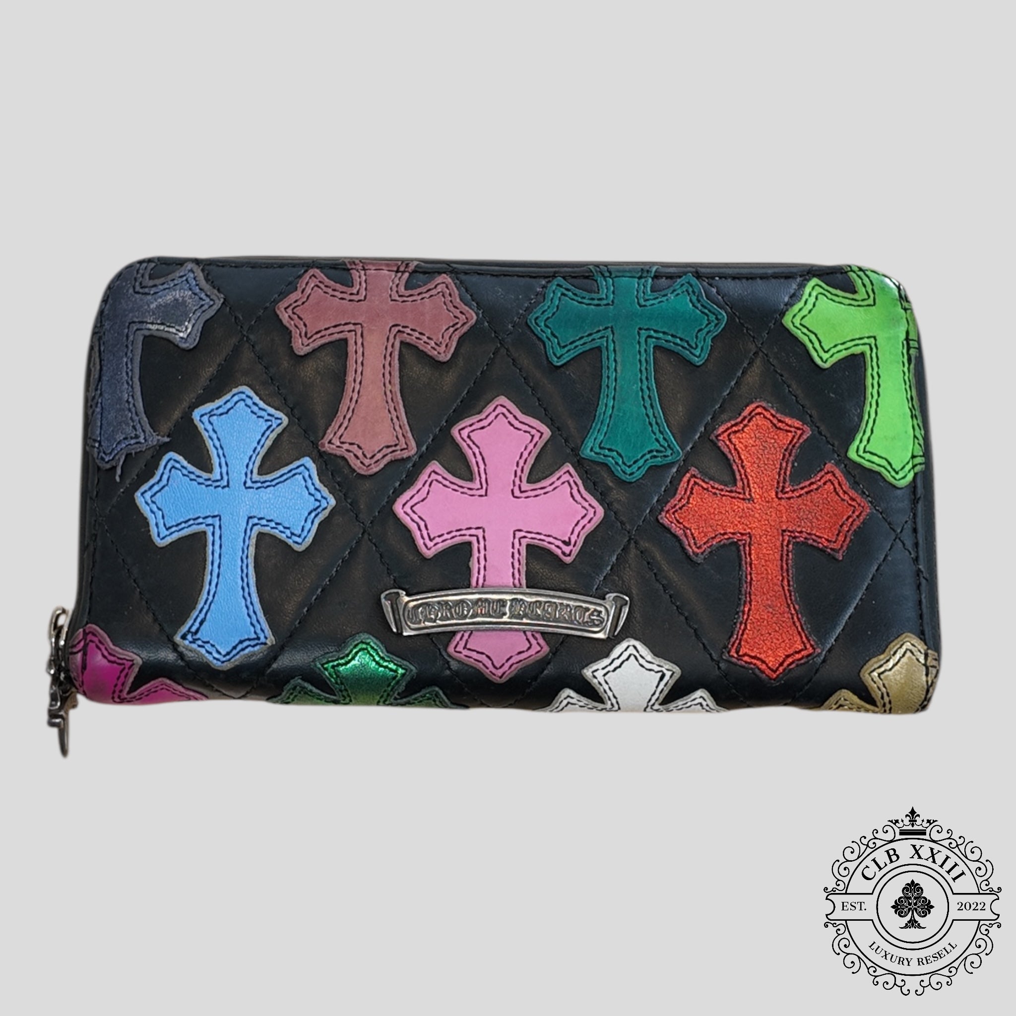 Chrome Hearts Cross Patch Wallet in Black