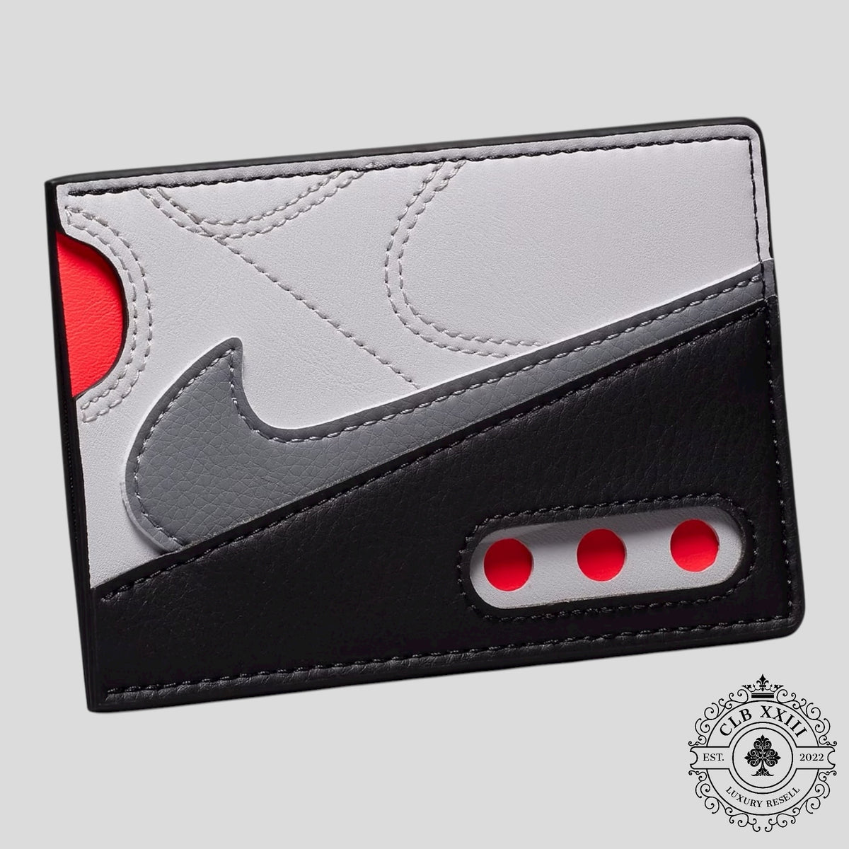 Nike Icon Air Max 90 Card Wallet in Black & Red