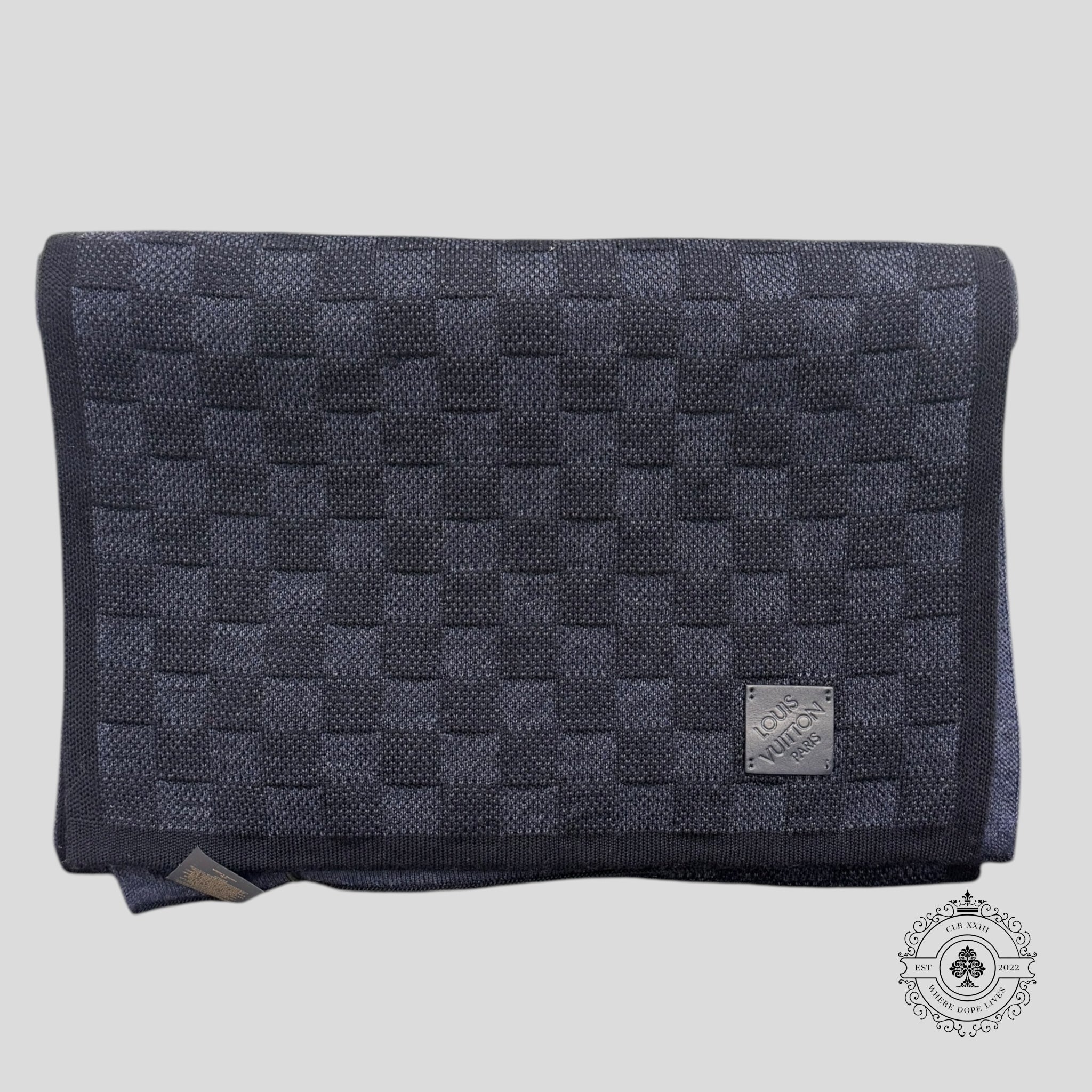 Louis Vuitton Damier Scarf in Navy
