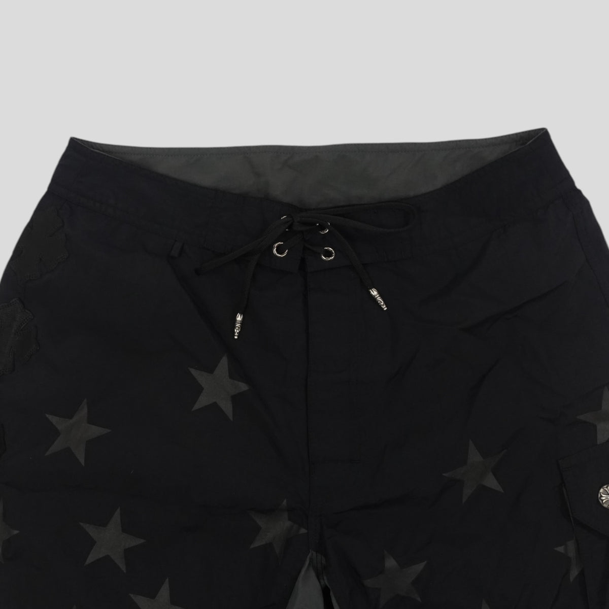 Chrome Hearts Plus Patch Swim Shorts in Black