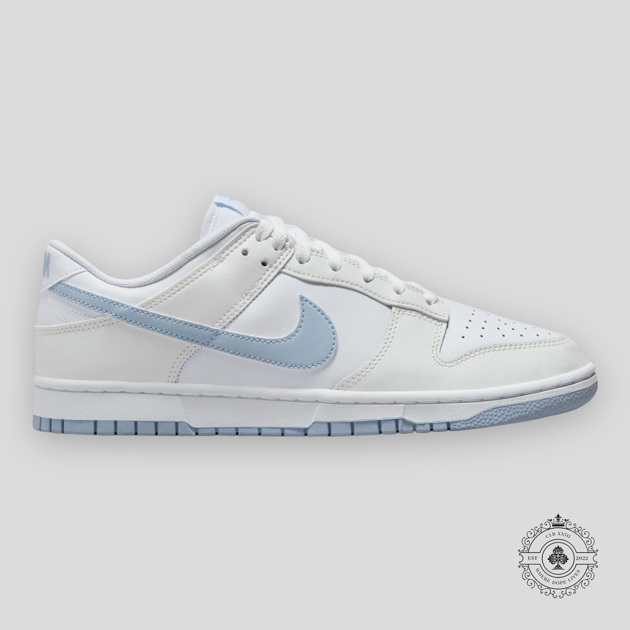 Nike Dunk Low White & Armory Blue