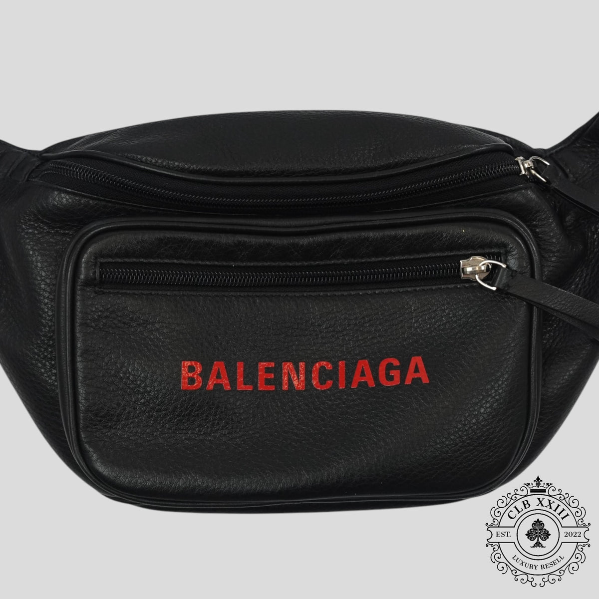 Balenciaga Leather Logo Waist Bag