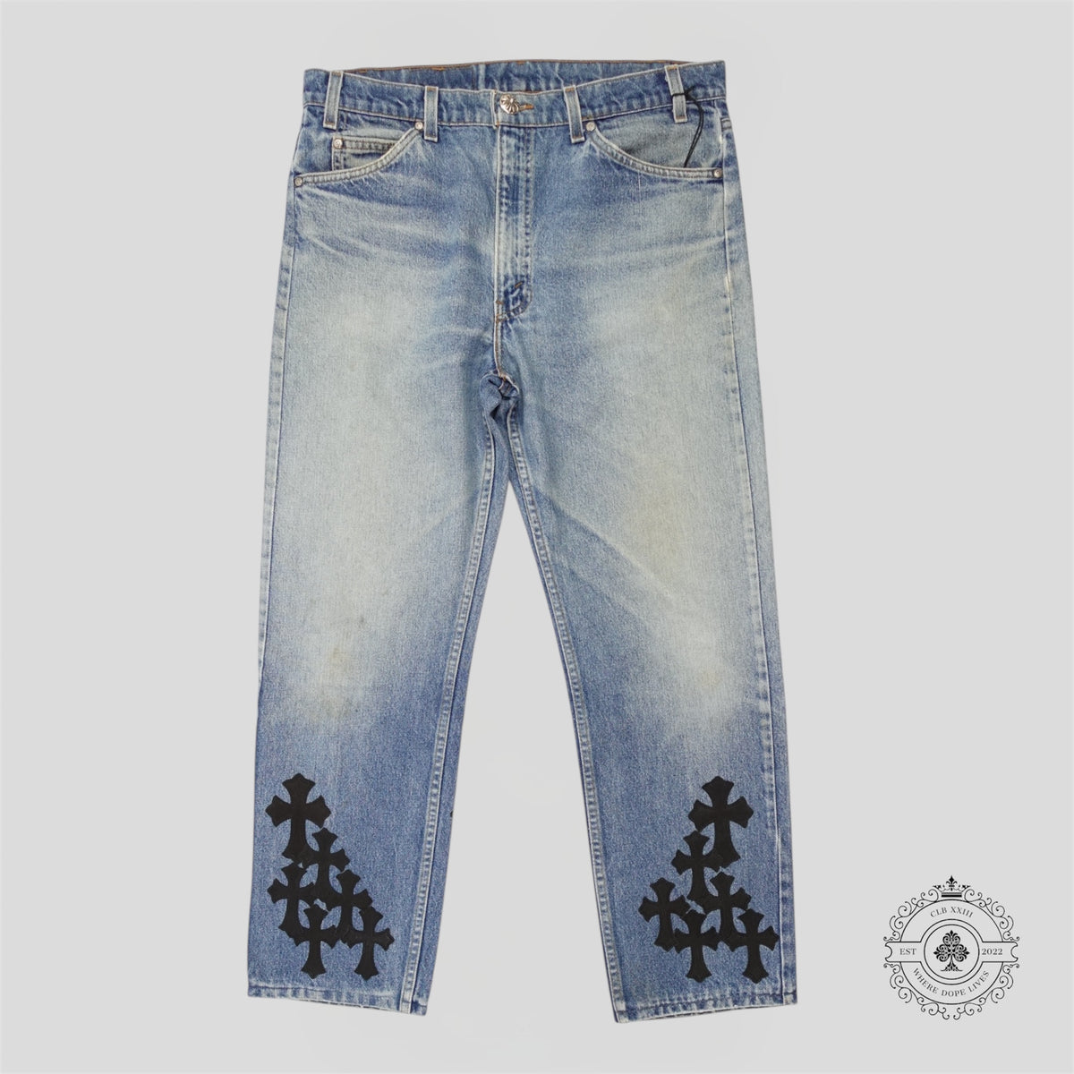 Chrome Hearts Cross Patch Jeans