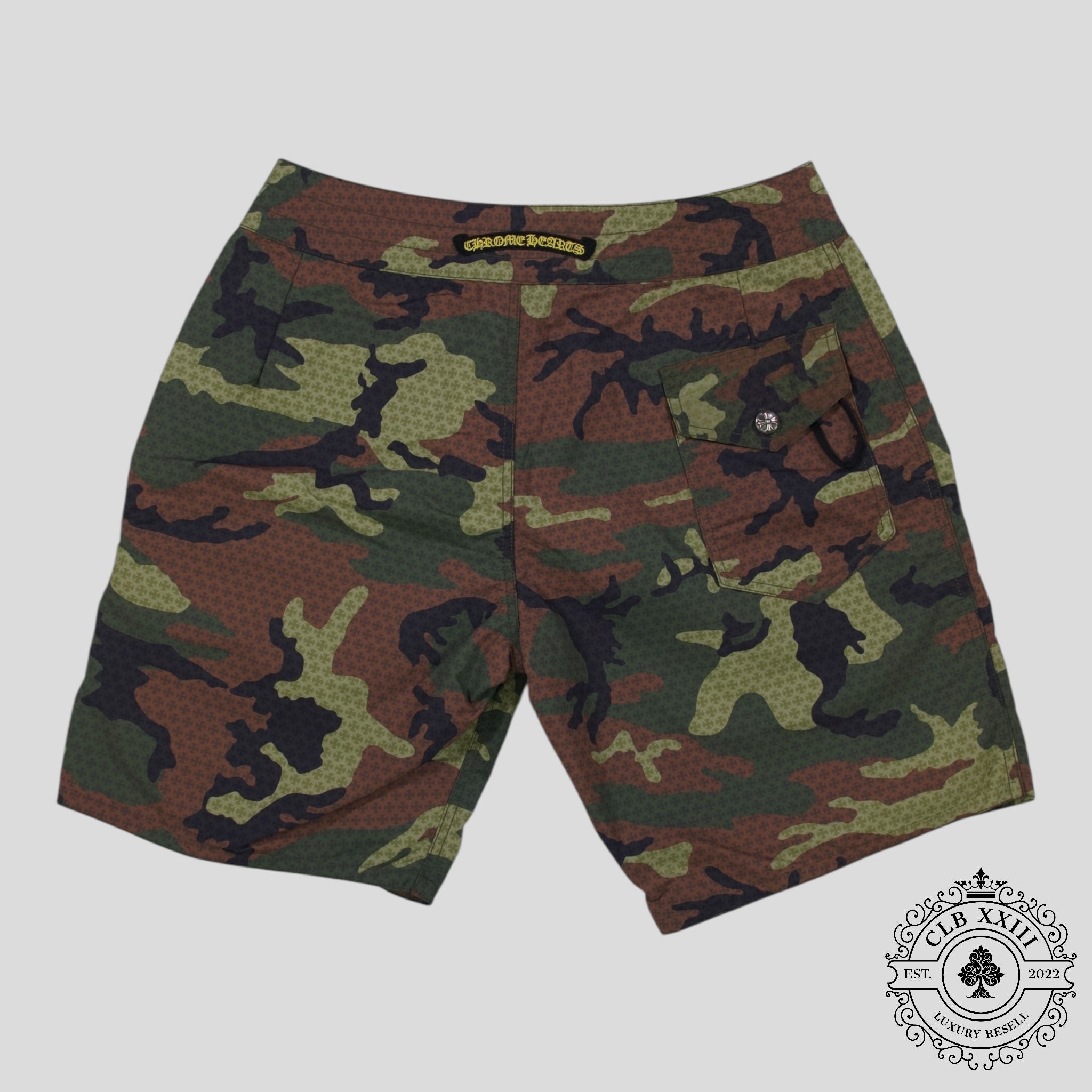 Chrome Hearts Board Shorts in Camo