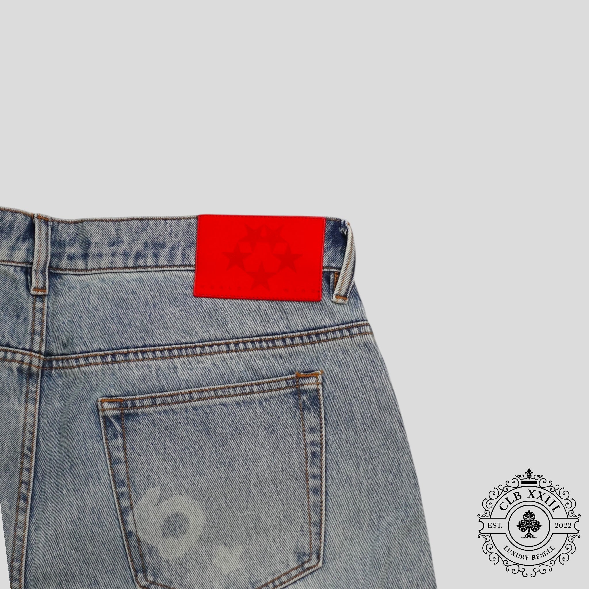 Sp5der Beluga Jeans in Blue Wash