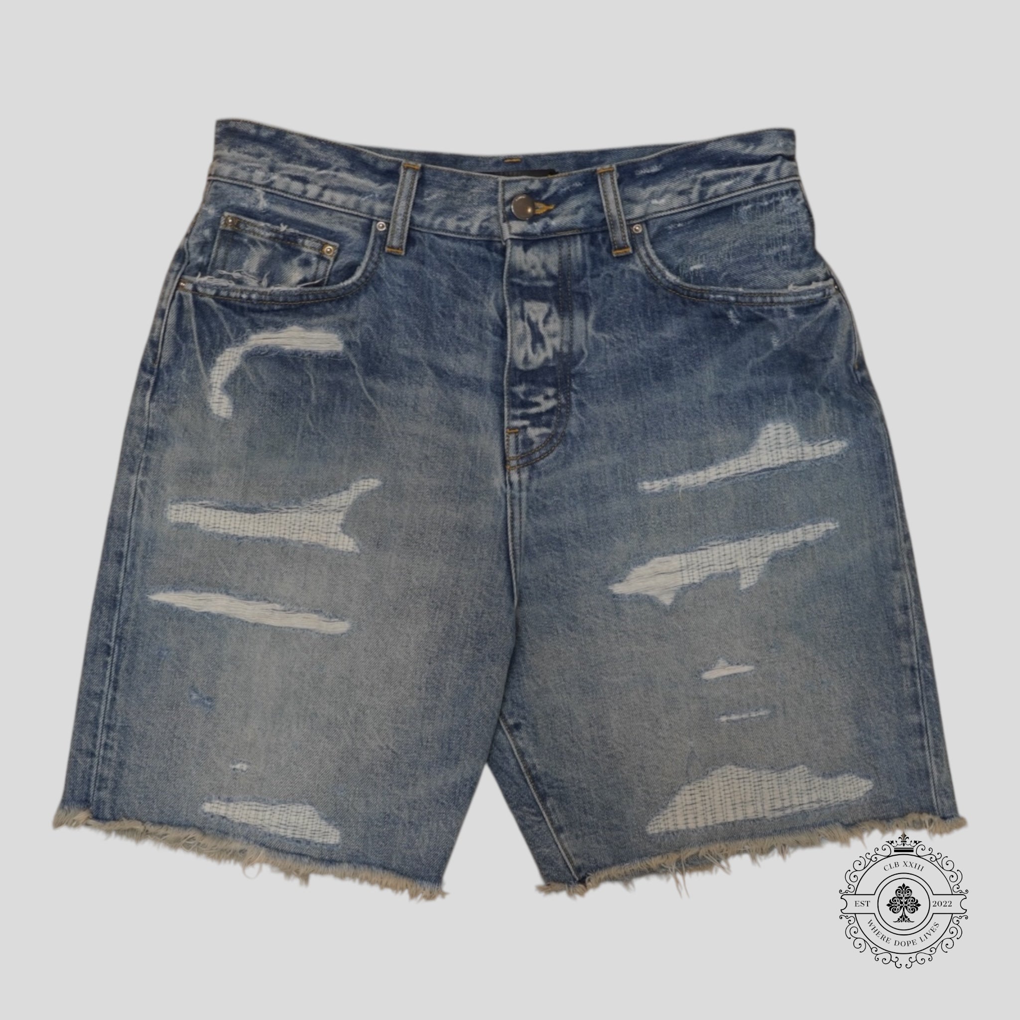 Amiri Jean Shorts in Indigo