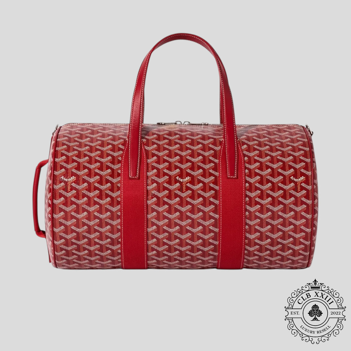 Goyard Barrel 40 Sports Bag in Red