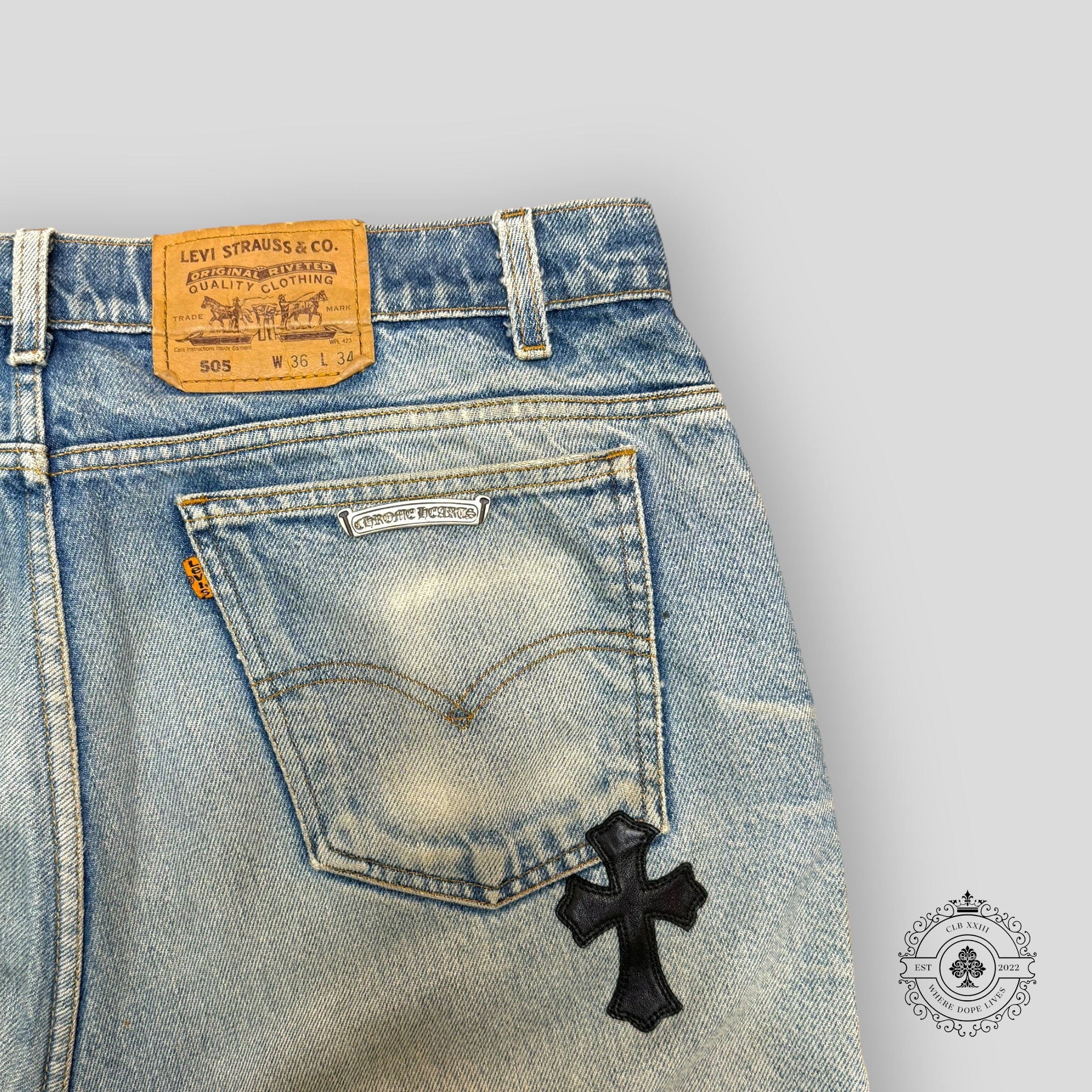 Chrome Hearts Cross Patch Jeans