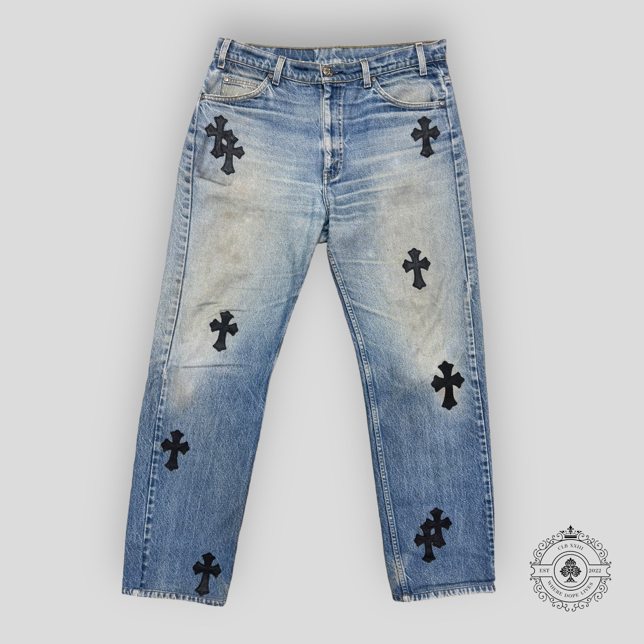 Chrome Hearts Cross Patch Jeans