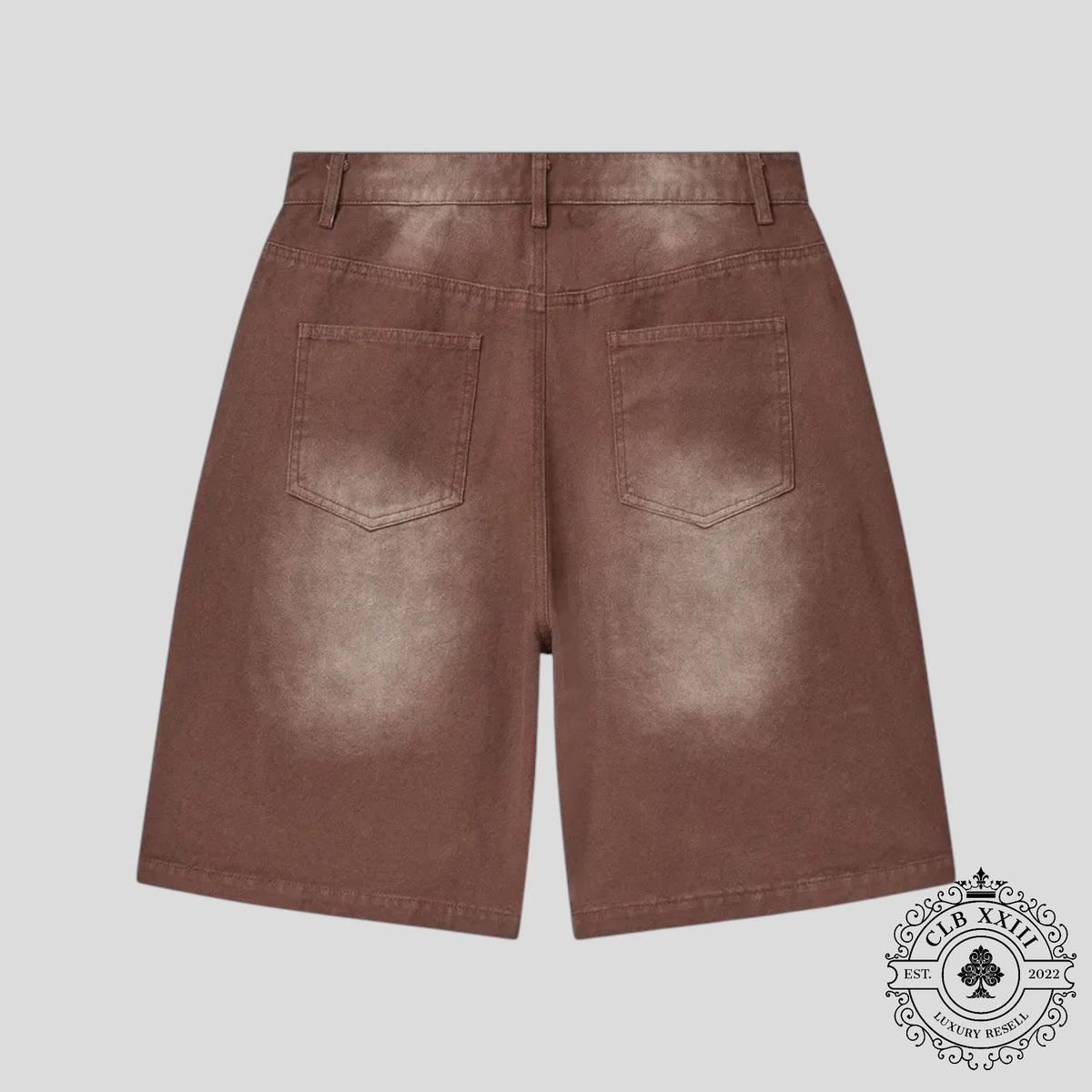 Vale 1980s Skittles Jorts In Brown