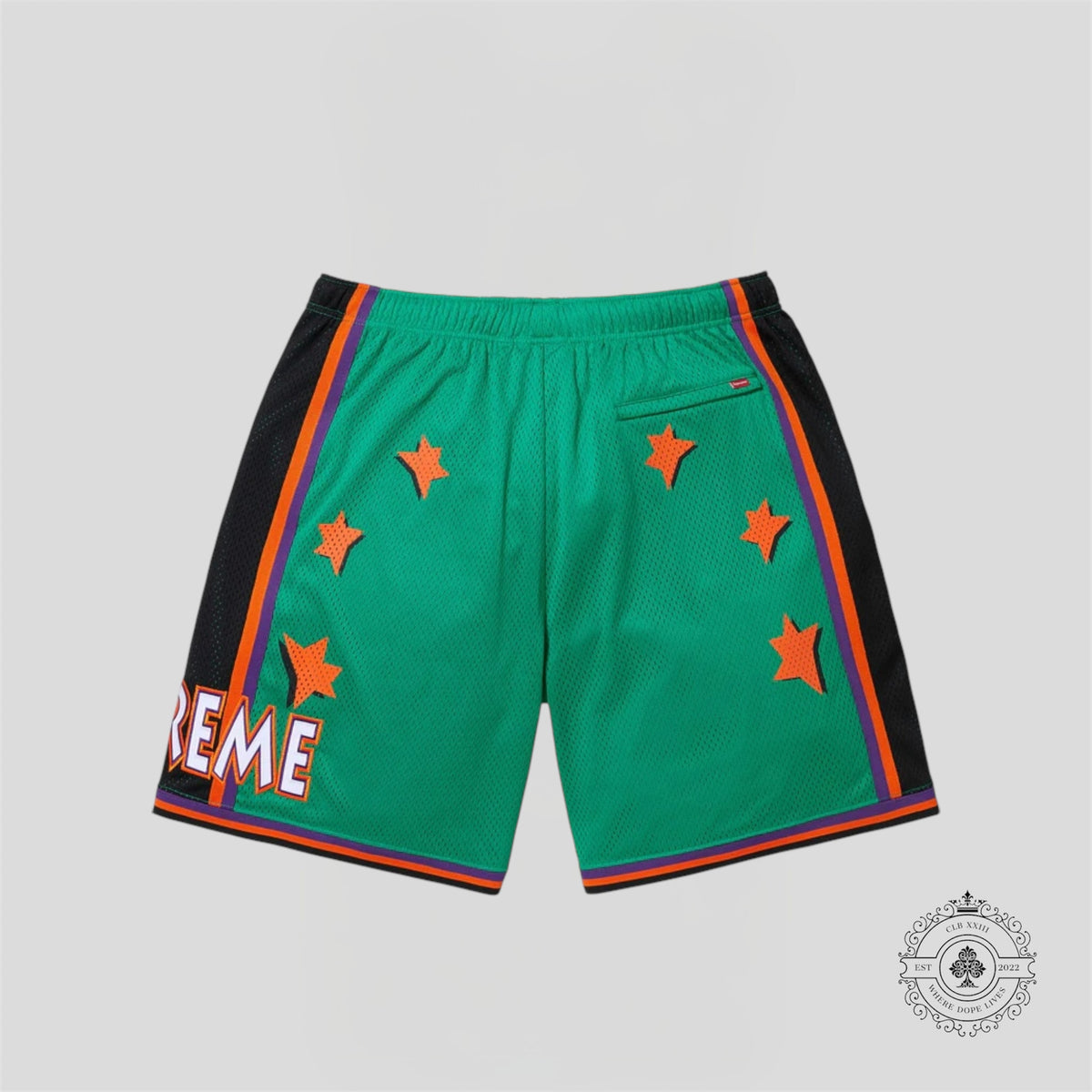 Supreme All Star Basketball Shorts in Green