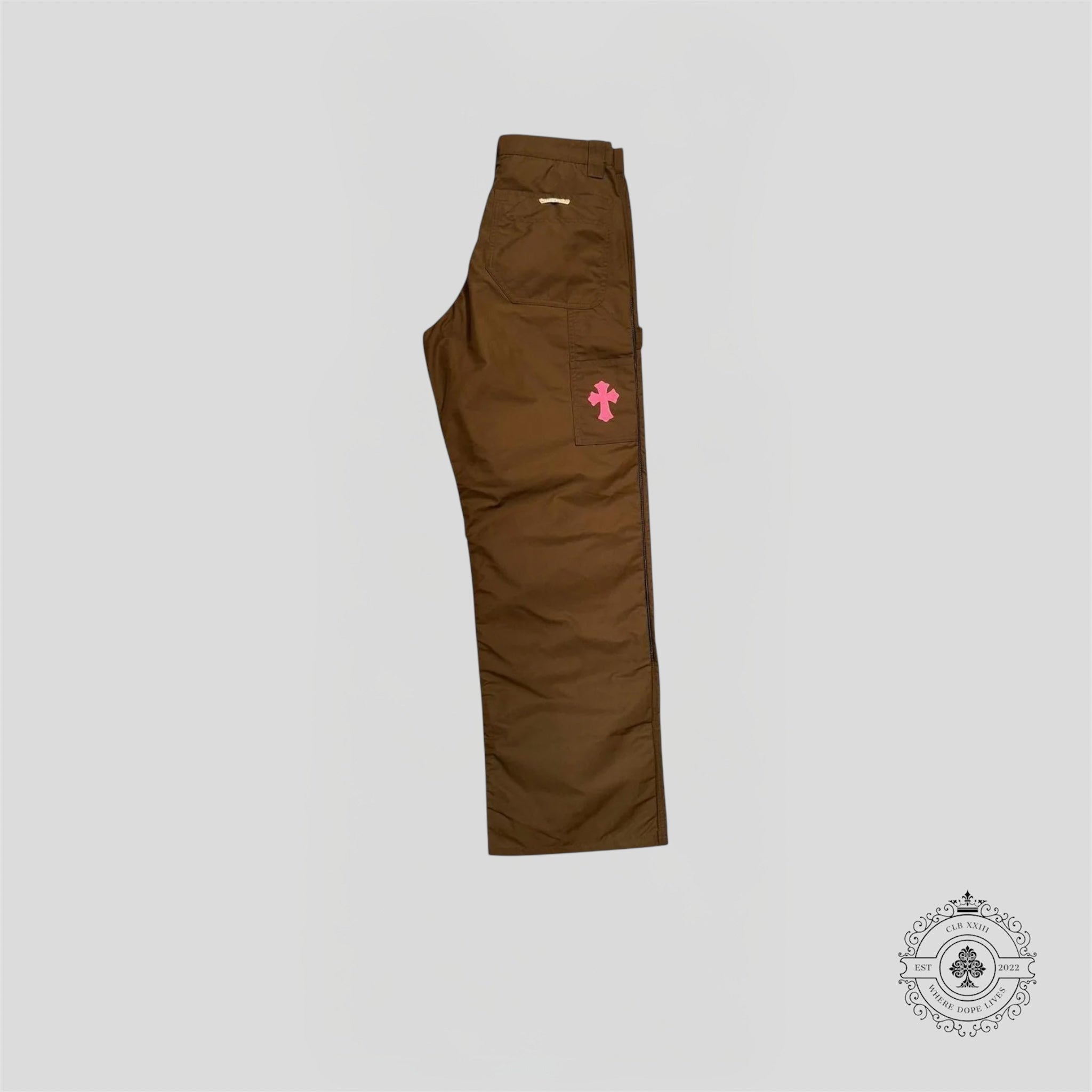 Chrome Hearts Nylon Double Knee Carpenter Cross Patch Pants