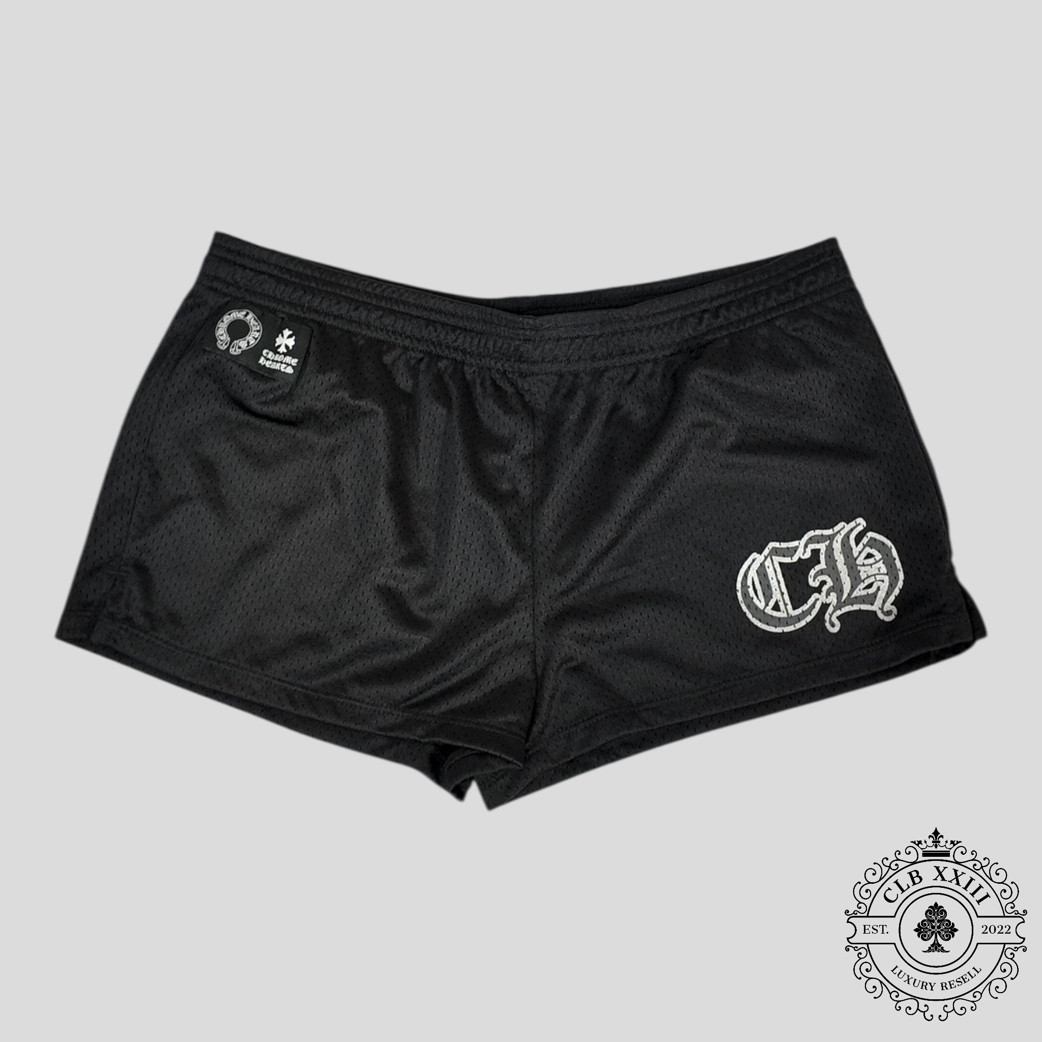 Chrome Hearts Women's Mesh Shorts in Black