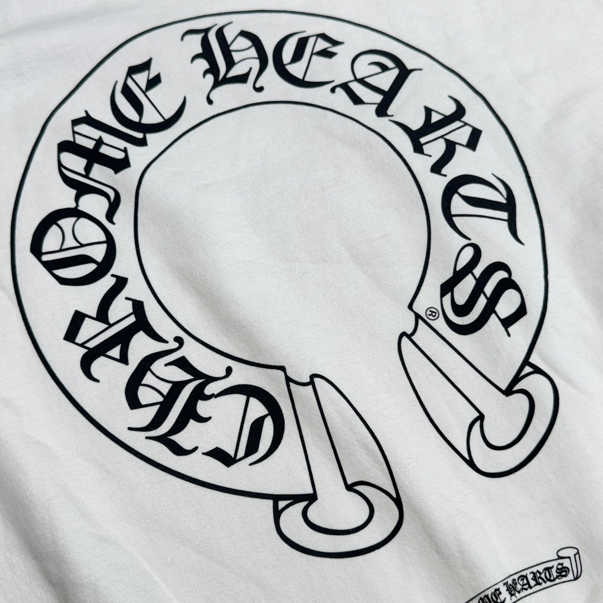 Chrome Hearts Horseshoe Logo Crewneck in White