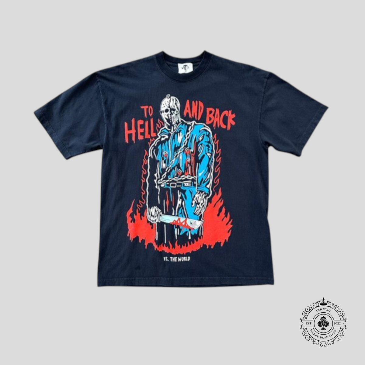 Warren Lotas Hell and Back Tee in Purple/Black