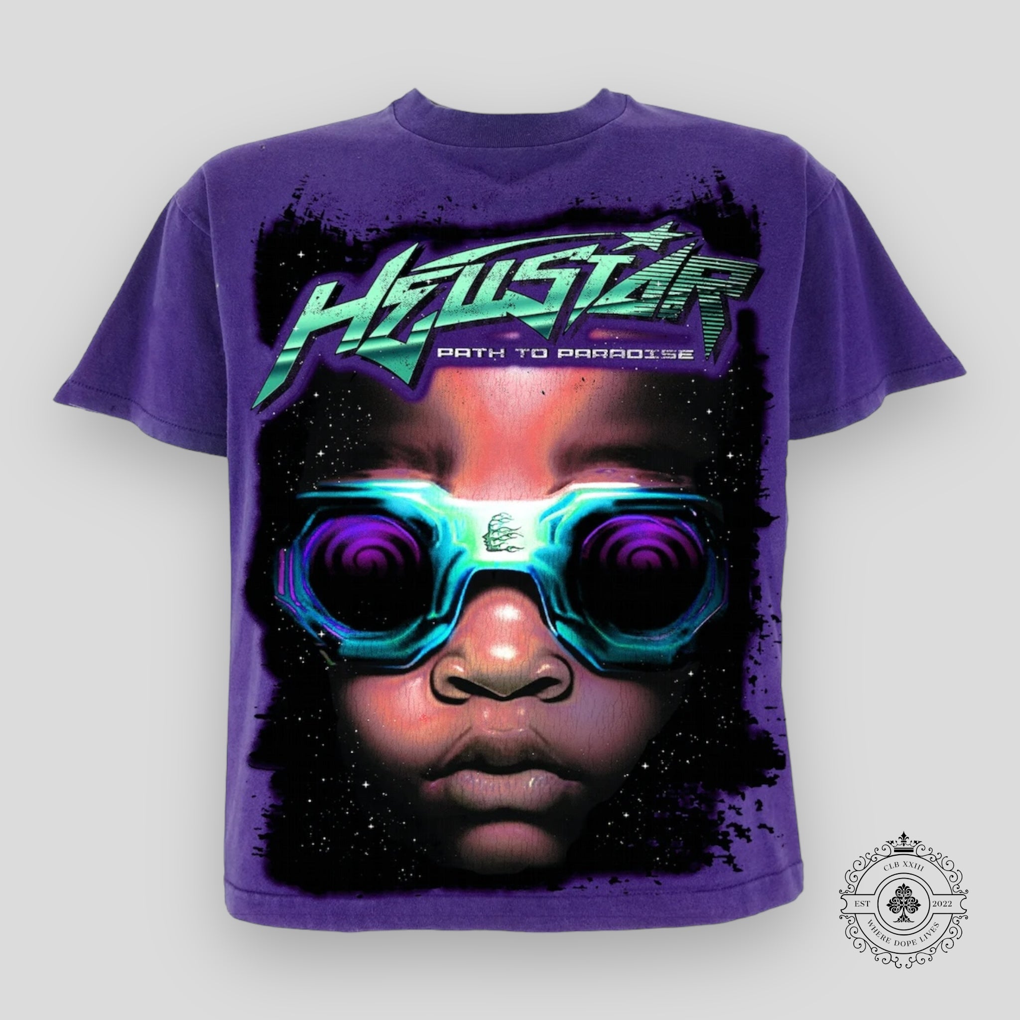Hellstar Goggles T-Shirt in Purple