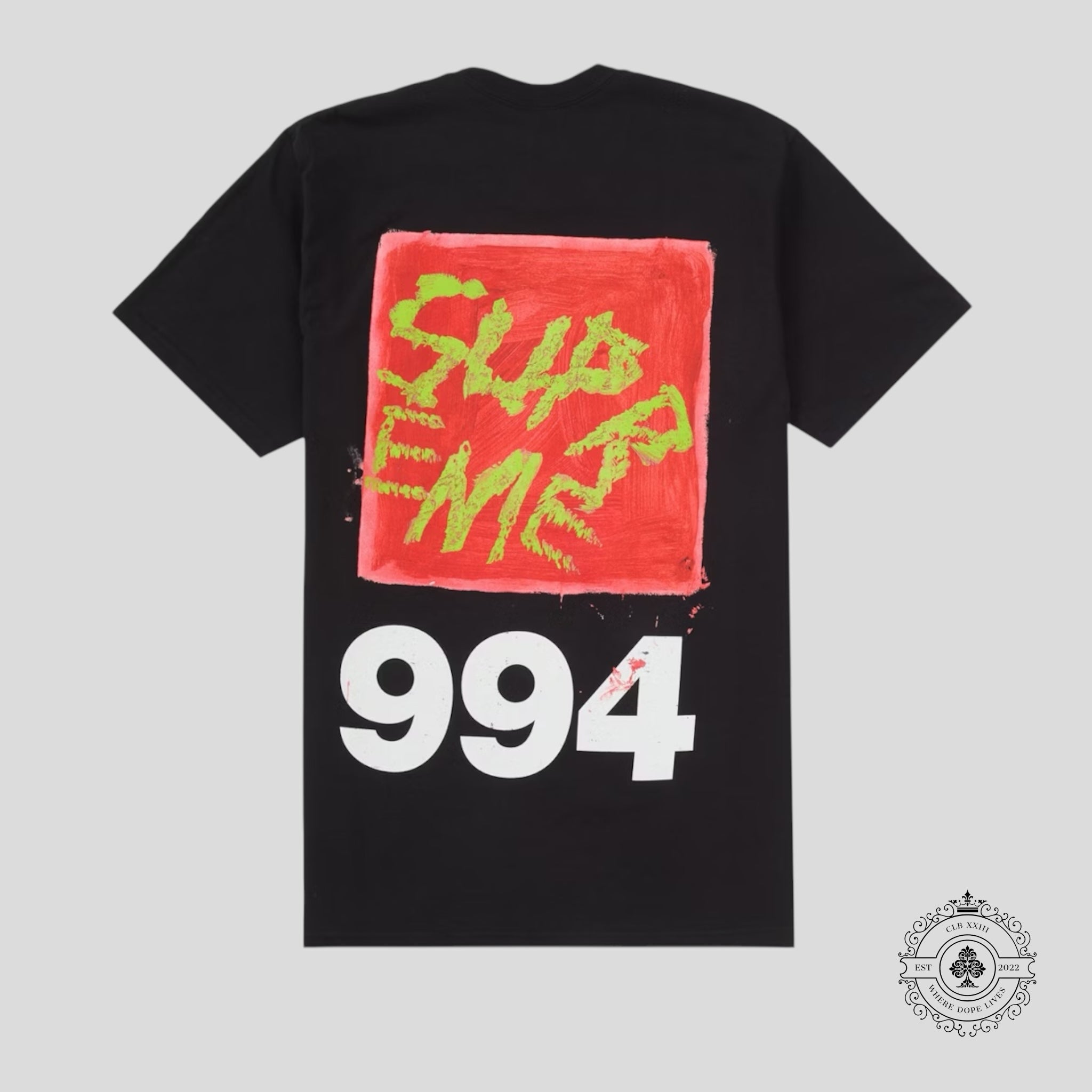 Supreme Paint Tee in Black