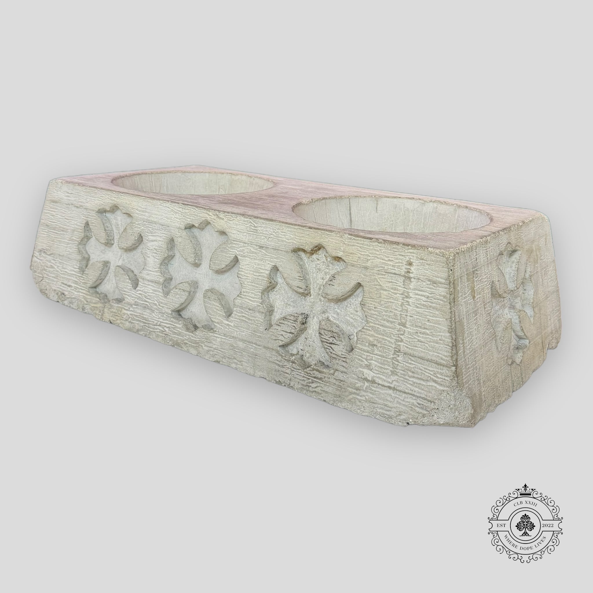 Chrome Hearts Concrete Dog Bowl